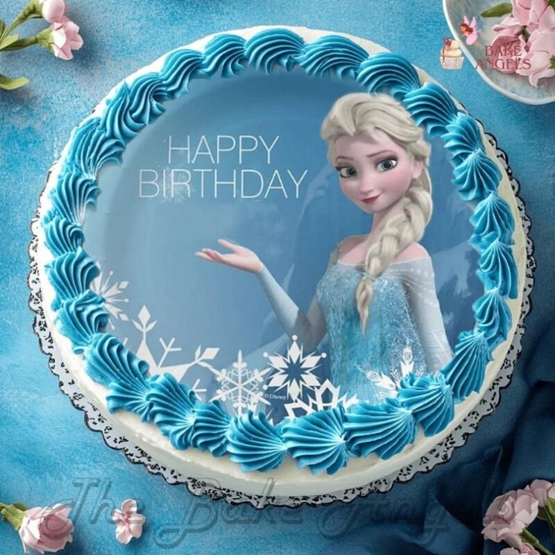 Frozen Princess Photo Cake