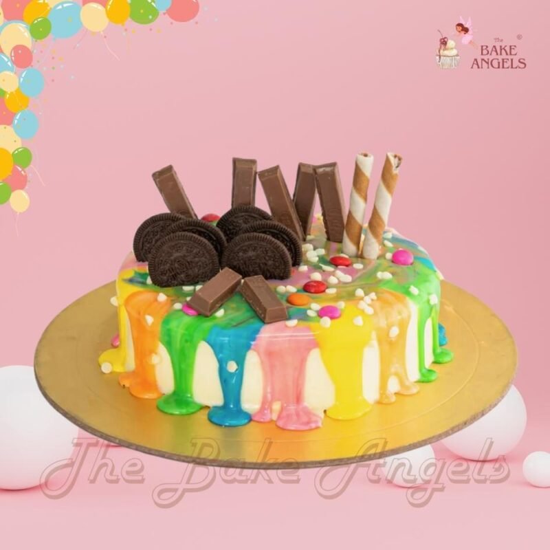 Colorful Drip Cake