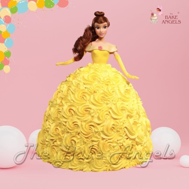 Yellow Barbie Cake